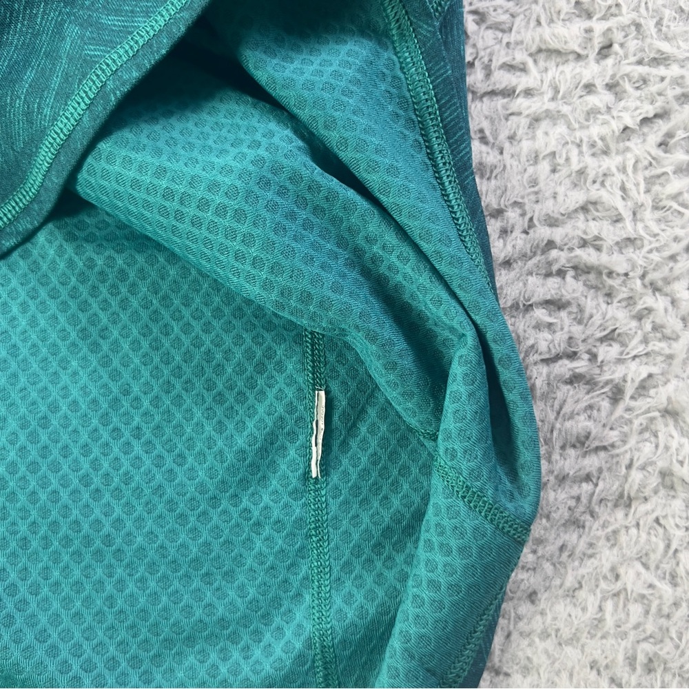 Patagonia Capilene Midweight Baselayer Mens Large Green Blue 1/4 Zip Pullover - Picture 8 of 8